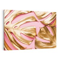 Obraz na płótnie 70x50 - Przyjemność w Naturze - złote, liście