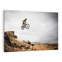 Obraz na płótnie 120x80 - Adrenalina na Dwóch Kółkach - rower, downhill