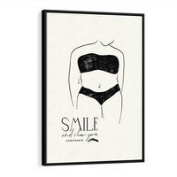 Obraz w ramie 50x70 - Opowieść Splątanych Energii - siła kobiecości, rysunek - rama czarna