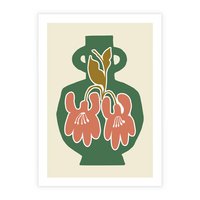 Plakat bez ramy 50x70 - Kreatywne Impulsy - boho styl, wazon