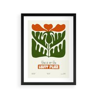 Plakat w ramie 30x40 - Rozkwitająca Gra - kwiaty, nowoczesny plakat - rama czarna