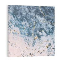 Obraz na płótnie 50x50 - Elegancja i Wyrafinowanie - marmur, złoto