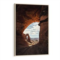 Obraz w ramie 80x120 - Magia pustynnego kanionu - pustynia, kanion - rama drewno