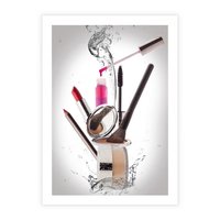 Plakat bez ramy 21x30 - Moda, makijaż i relaks - moda, makijaż