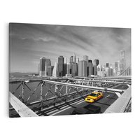 Obraz na płótnie 70x50 - Podróż taksówką przez Nowy Jork - TAXI, miasto