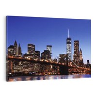 Obraz na płótnie 120x80 - Brooklyn Bridge: Symbol Nowego Jorku - most, Brooklyn