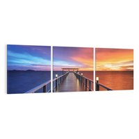 Obraz na płótnie 90x30 - Bangkok nad Wodą: Urok Tajlandii - Bangkok, morze