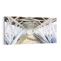 Obraz na płótnie 100x50 - Klimatyczny most w Ameryce - stary most, Ameryka