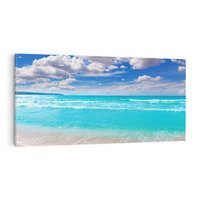 Obraz na płótnie 140x70 - Idylliczna plaża nad morzem - plaża, morze