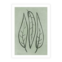 Plakat bez ramy 50x70 - Energetyczne Ekspresje Natury - zielony plakat, roślinne motywy