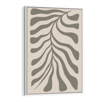 Obraz w ramie 70x100 - Zaklęte Kształty - nowoczesna sztuka, plakat modern - rama biała