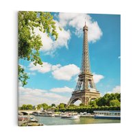 Obraz na płótnie 50x50 - Paryż Eiffla - Paryż, Eiffla