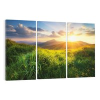 Obraz na płótnie 120x80 - Bliskość Natury - góry, łąka