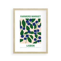 Plakat w ramie 40x50 - Rozkwitający Taniec - rośliny, wazon - rama drewno