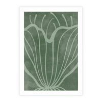 Plakat bez ramy 50x70 - Zieleń Kształtująca Spokój - zielony plakat, roślinne inspiracje