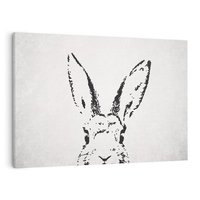 Obraz na płótnie 120x80 - Szkicowany królik w grafice - szkic, królik