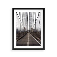 Plakat w ramie 30x40 - Nowoczesna Linia - most, nowoczesna - rama czarna