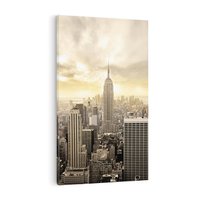 Obraz na płótnie 80x120 - Magia Manhattanu: miasto, które nigdy nie śpi - Manhattan, NY