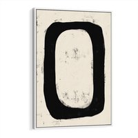 Obraz w ramie 50x70 - Wnętrza Kształtów - abstrakcja, minimalizm - rama biała