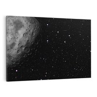 Obraz na płótnie 120x80 - Księżyc kosmiczny - księżyc, kosmos