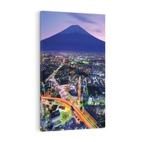 Obraz na płótnie 80x120 - Siła i spokój - wulkaniczne piękno Japonii - wulkan, japonia