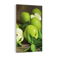 Obraz na płótnie 80x120 - Jabłkowa kolorystyka - jabłka, owoce