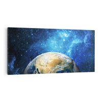 Obraz na płótnie 120x60 - Kosmiczne Horyzonty - Ziemia, kosmos