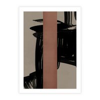 Plakat bez ramy 40x50 - Niezwykłe Przeobrażenia - abstrakcja, czarne splatane linie