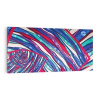 Obraz na płótnie 120x60 - Abstrakcyjna Gra Świateł i Cieni - abstrakcja