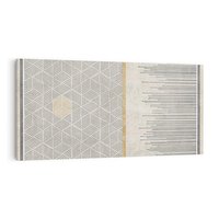 Obraz na płótnie 140x70 - Drobny Print Klasyki - geometryczne linie, styl mid century