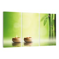Obraz na płótnie 120x80 - Relaks i Ukojenie - SPA, bambus