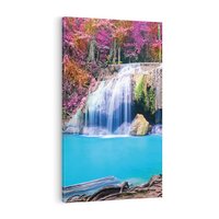 Obraz na płótnie 50x70 - Uroki wodospadu w lesie - Tajlandia, wodospad