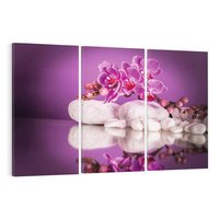 Obraz na płótnie 120x80 - Kwiatowy Relaks - orchidea, kwiat