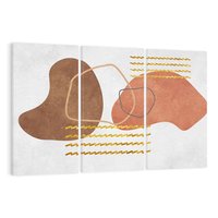 Obraz na płótnie 120x80 - Odbicie światła serca - abstrakcyjne rozlane plamy, boho styl