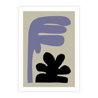 Plakat bez ramy 21x30 - Abstrakcyjne Interakcje Form - minimalizm, boho plakat