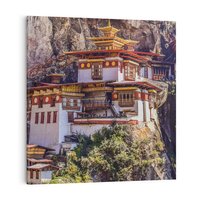 Obraz na płótnie 50x50 - Architektura Azji: Harmonia i Majestat - architektura, Azja
