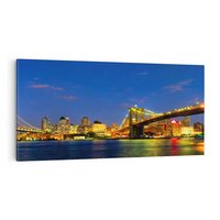 Obraz na płótnie 100x50 - Symbol Manhattanu - most, Nowy Jork