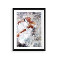 Plakat w ramie 30x40 - Baletowa Sztuka - balet, sztuka - rama czarna