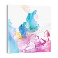 Obraz na płótnie 50x50 - Abstrakcyjne Pastelowe Piękno - abstrakcja, pastelowe