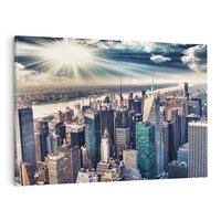 Obraz na płótnie 120x80 - Nowy York w pełnym blasku - Nowy York, miasto