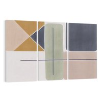 Obraz na płótnie 120x80 - Sztuka Abstrakcji - geometryczne kształty, kolorowe prostokąty