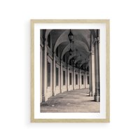 Plakat w ramie 30x40 - Kolumny Elegancji - architektura, kolumny - rama drewno