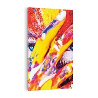 Obraz na płótnie 70x100 - Abstrakcyjna Magia Ciała - Bodypainting - abstrakcja, bodypainting
