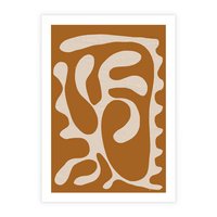 Plakat bez ramy 30x40 - Wnętrza Akwarelowej Wyobraźni - abstrakcyjny obraz, plakat