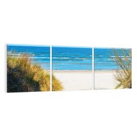 Obraz na płótnie 150x50 - Spokój nad brzegiem morza - plaża, morze