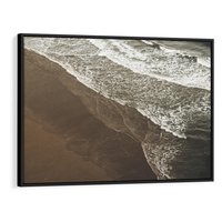 Obraz w ramie 100x70 - Spokój nad plażą - plaża, morze - rama czarna