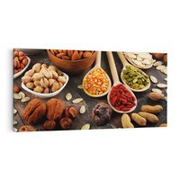 Obraz na płótnie 100x50 - Szlachetne smaki kuchni - nasiona, bakalie