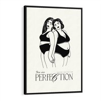 Obraz w ramie 50x70 - Siła i Wspólnota - nowoczesna sztuka kobieca, plakat - rama czarna