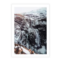 Plakat bez ramy 21x30 - Góry w Białym Uroku: Zimowa Sceneria - górski krajobraz, zima