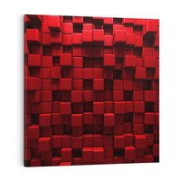 Obraz na płótnie 40x40 - Geometryczne 3D: wizja przestrzeni - geometryczne, 3D